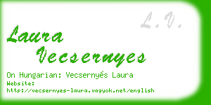 laura vecsernyes business card
