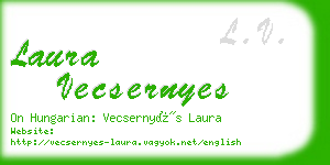 laura vecsernyes business card